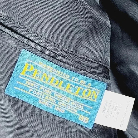 Pendleton 100% Virgin wool Double Elbows Men's Blazer Size 42R 9837ct - Picture 9 of 10